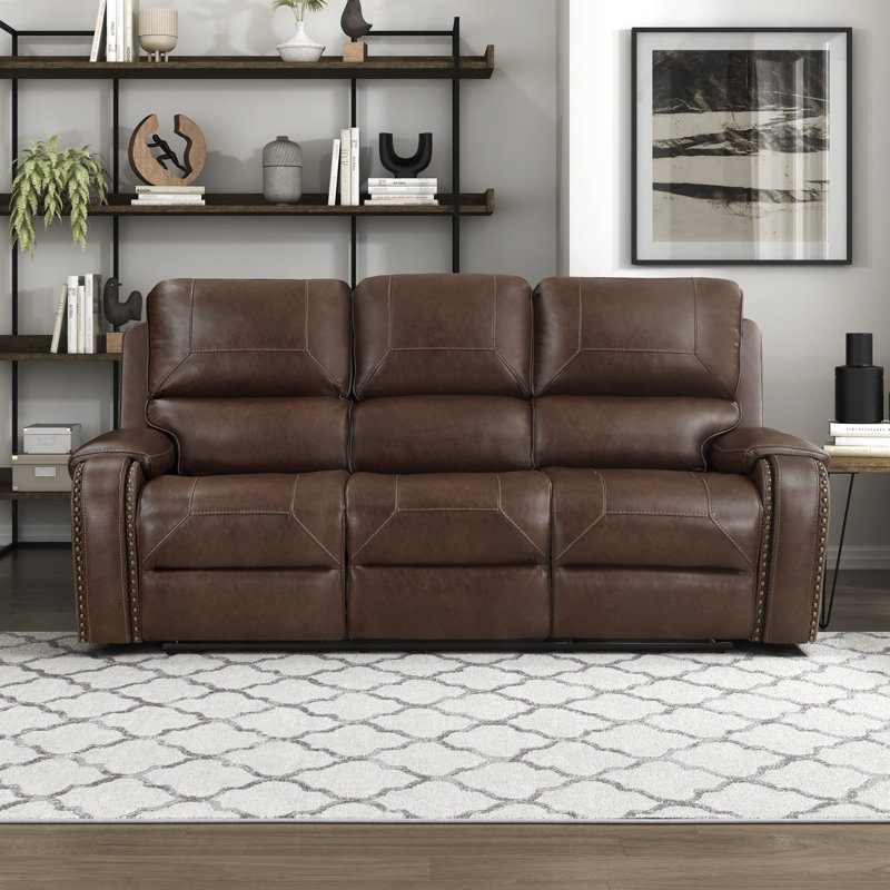 Red Barrel Studio® Xenija 87'' Pillow Top Arm Reclining Sofa Wayfair